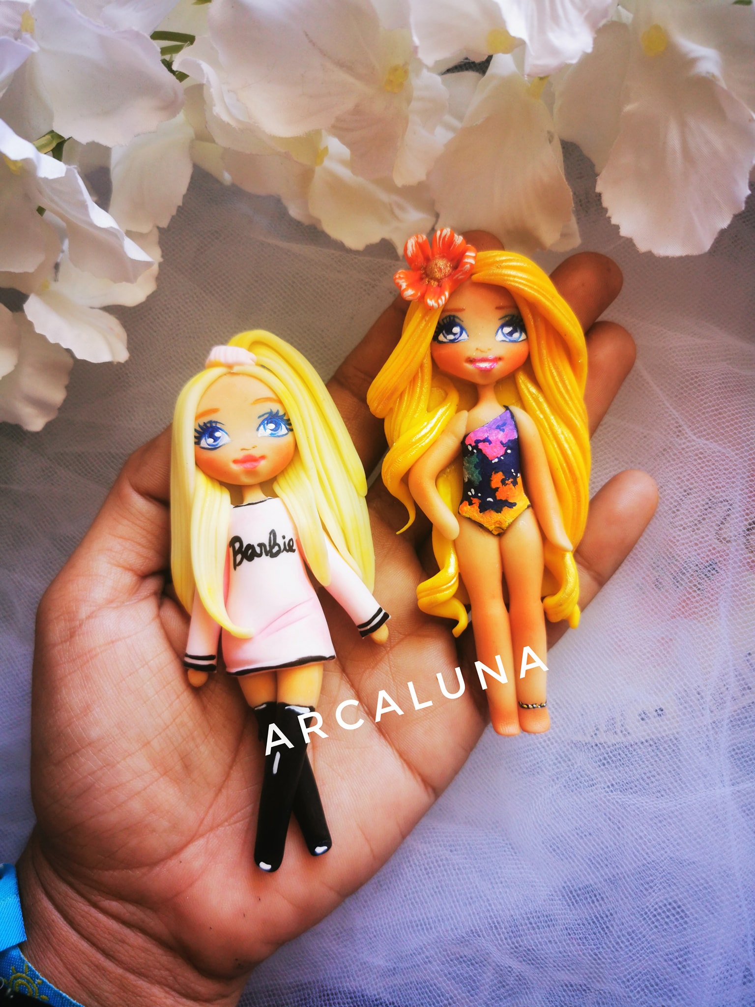 Barbie en porcelana fria hotsell
